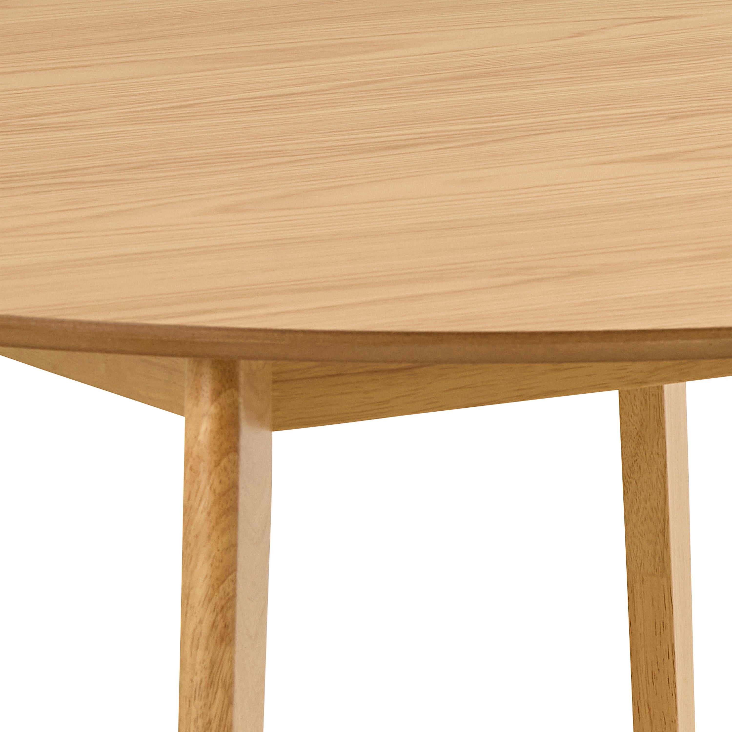 Roxby Round Dining Table in Matt Oak 120cm