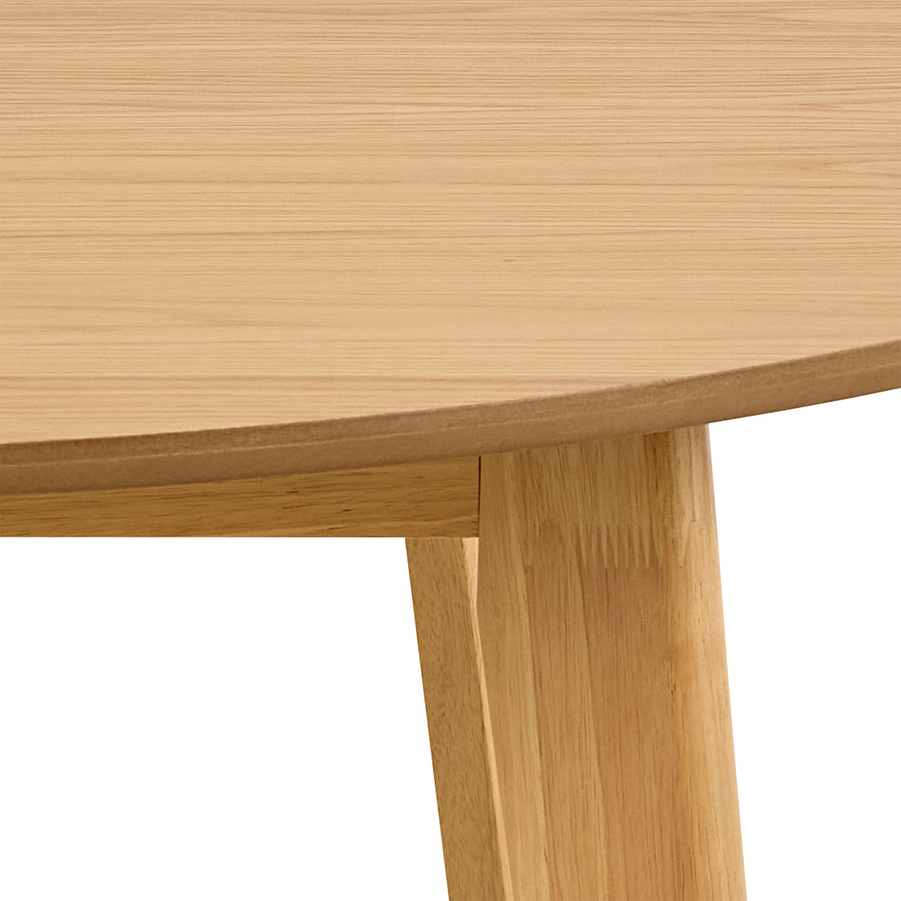 Roxby Round Dining Table in Matt Oak 120cm