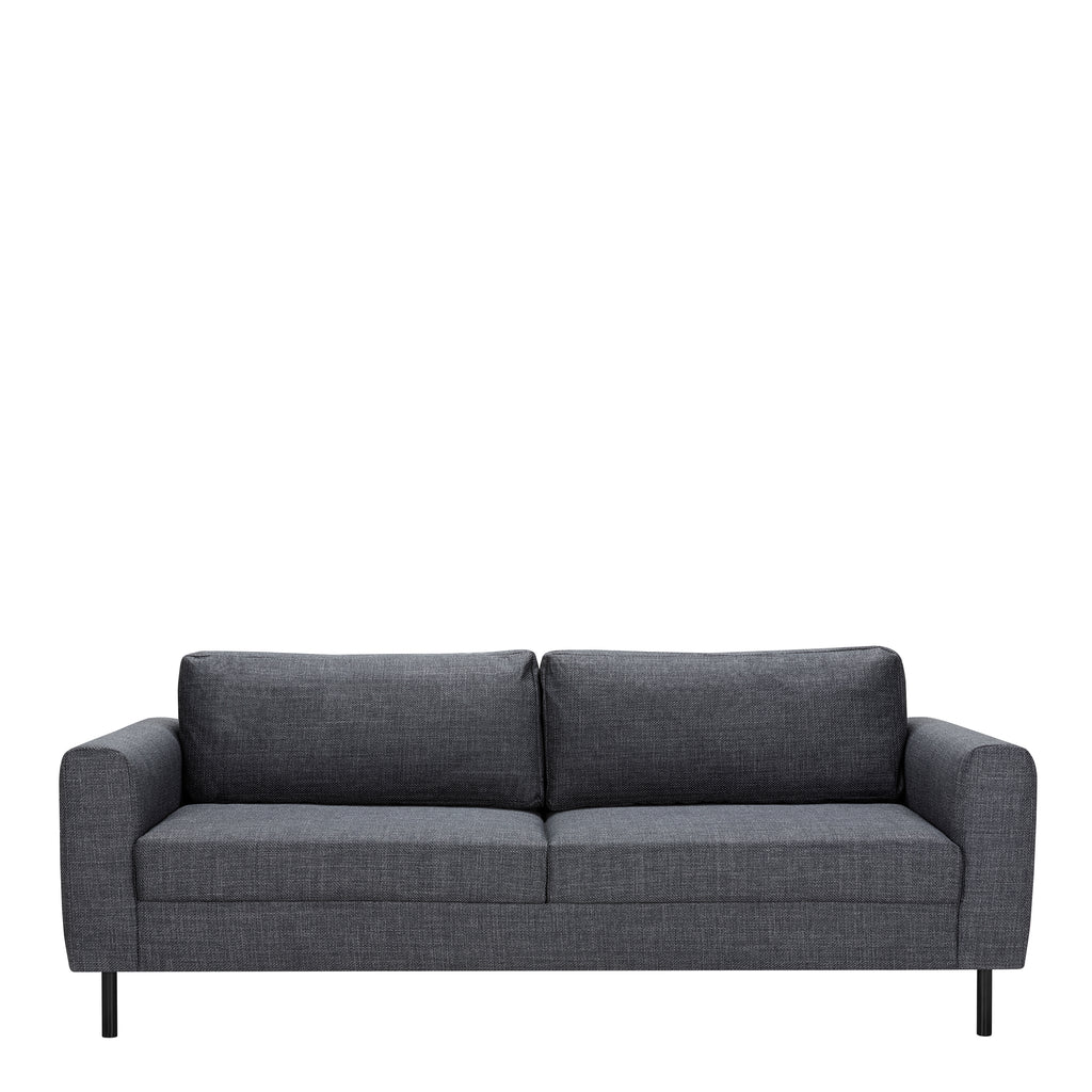 Omaha 3 Seater Sofa in Dark Grey Basel Fabric