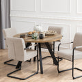 Zalida Extending Round Dining Table in Oak 120-210cm