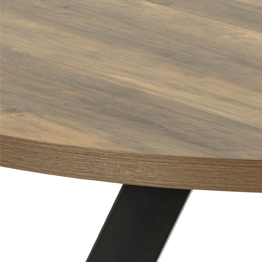 Zalida Extending Round Dining Table in Oak 120-210cm