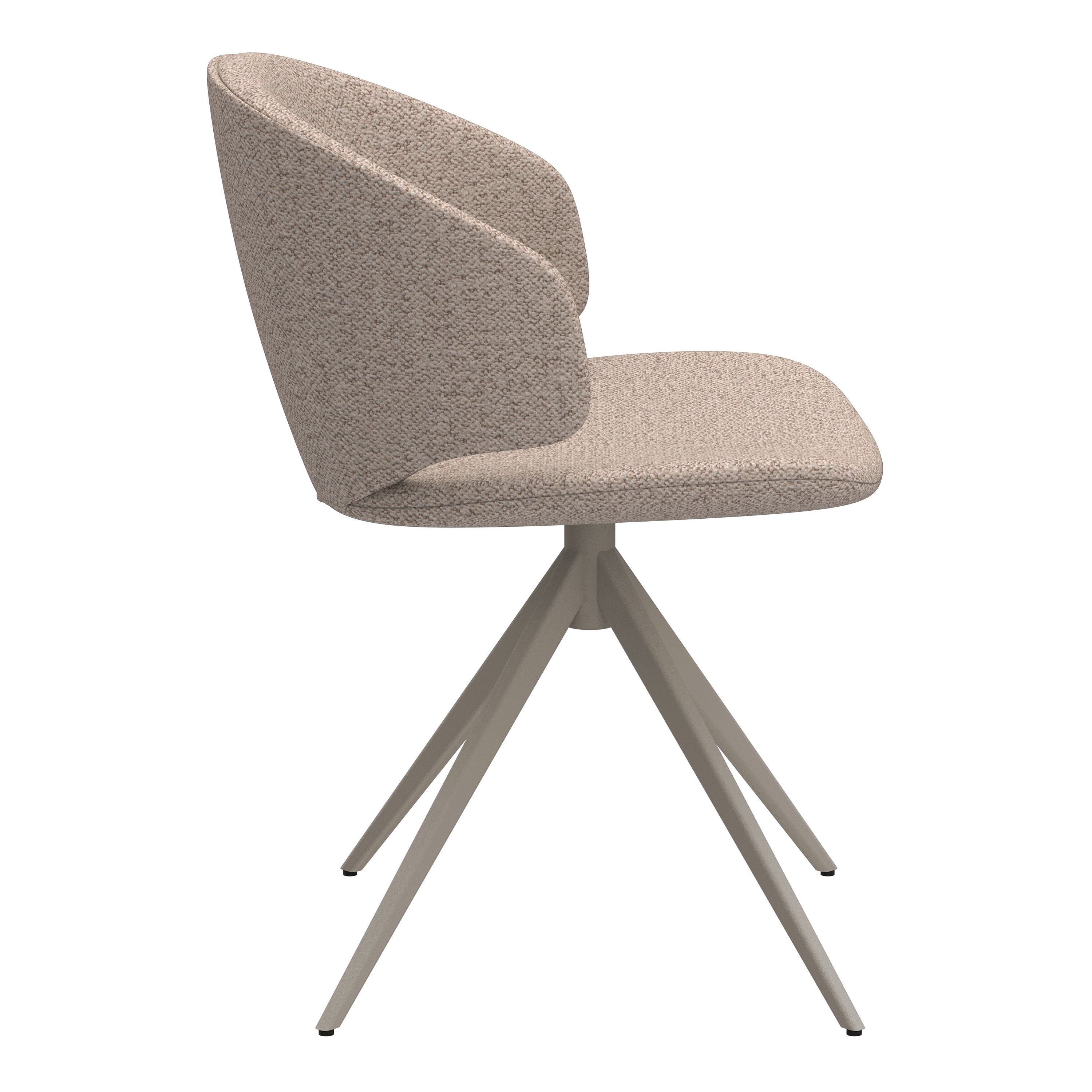 Palermo Ceramic Dining Table in Grey 160x90cm includes 4 Ella Swivel Beige Dining Chairs