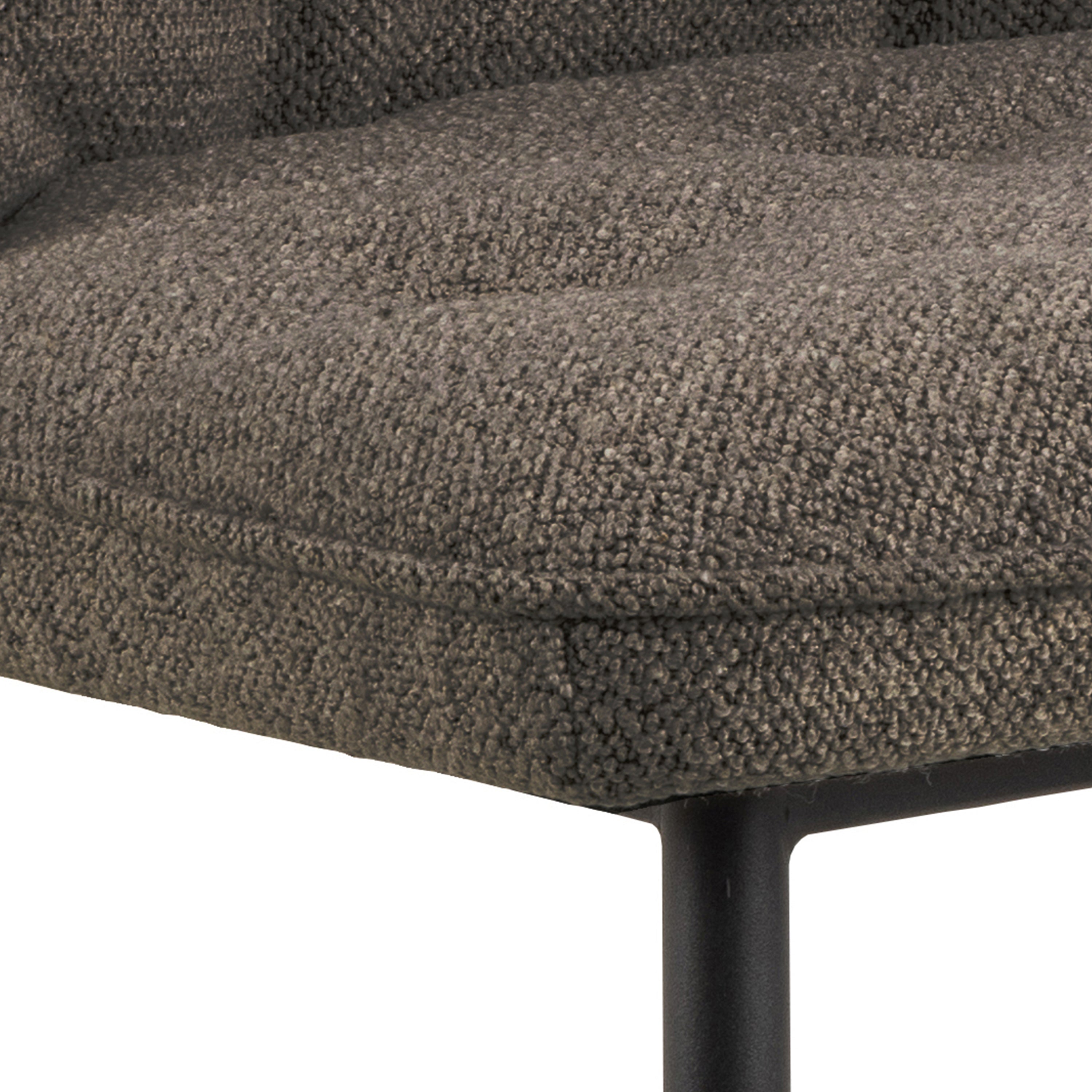Wicklow Rectangular Dining Table in Grey/Black 140x80cm includes 4 Brooke Dining Chairs in Taupe