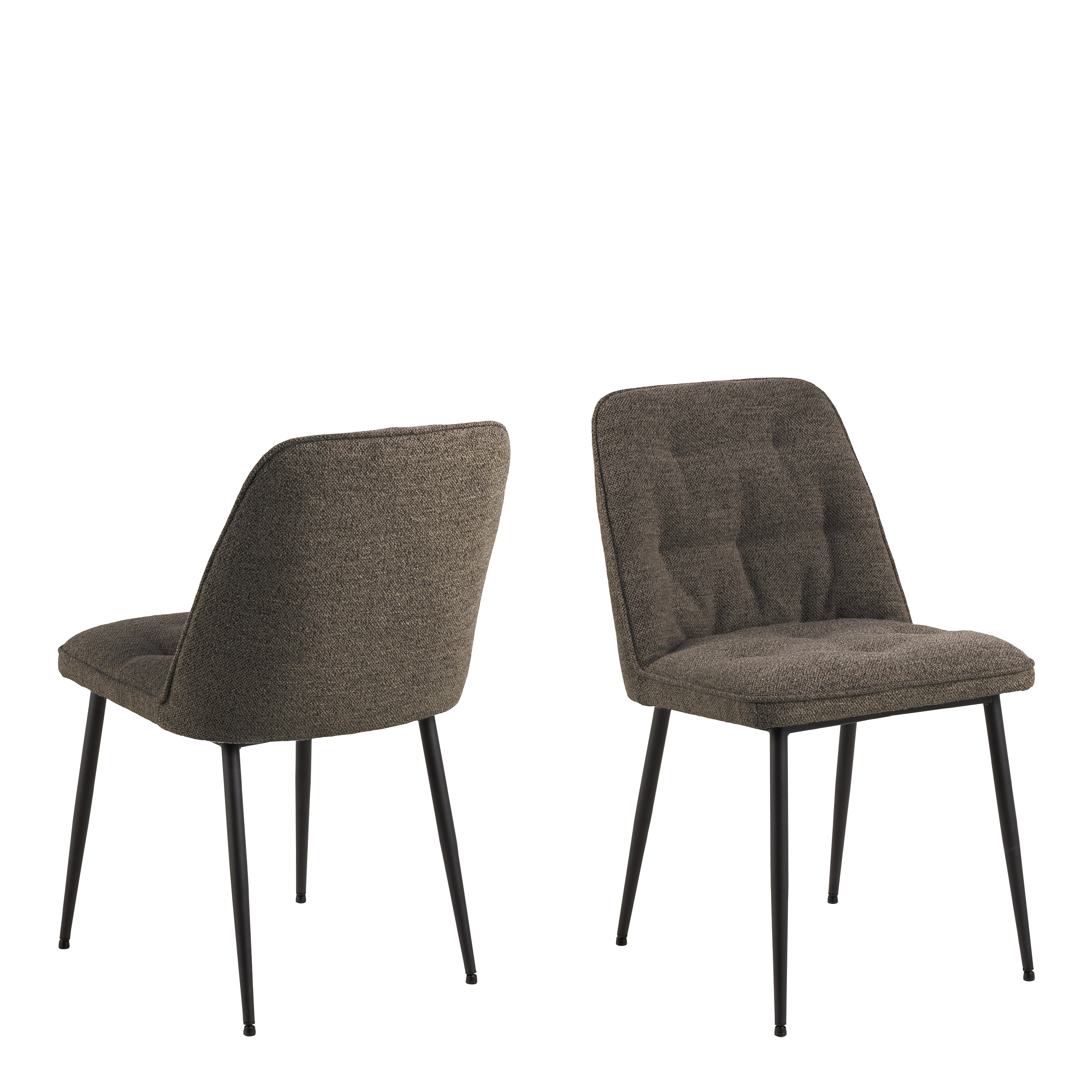 Wicklow Ceramic Dining Table Brown/Black 140x80cm includes 4 Brooke Dining Chairs in Taupe