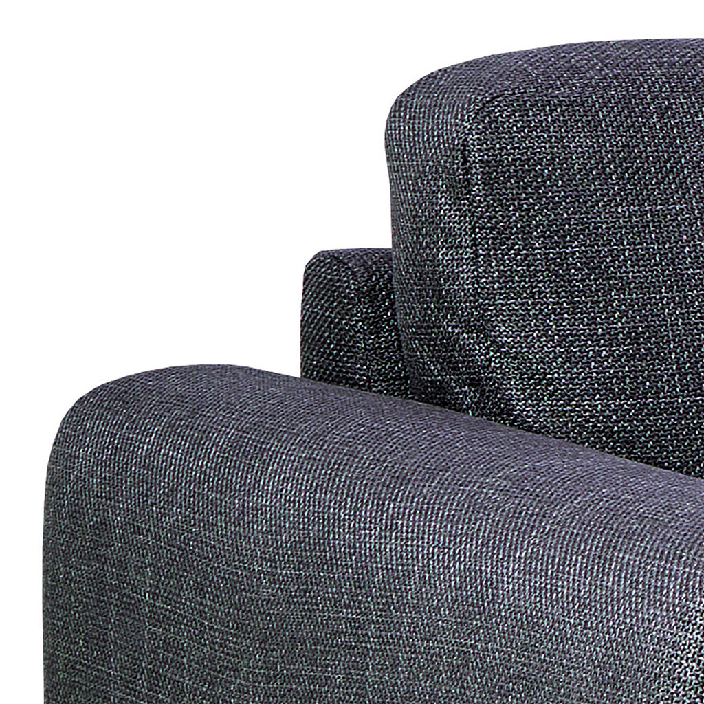 Omaha Right Hand Facing Corner Sofa in Dark Grey Fabric