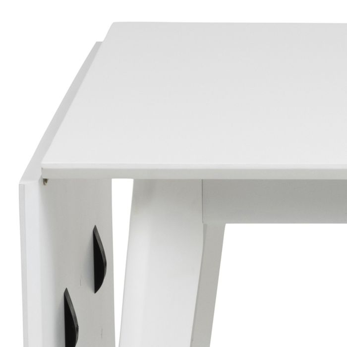 Roxby Square Dining Table in White 120x80cm includes 2 Roxby Dining Chairs in White