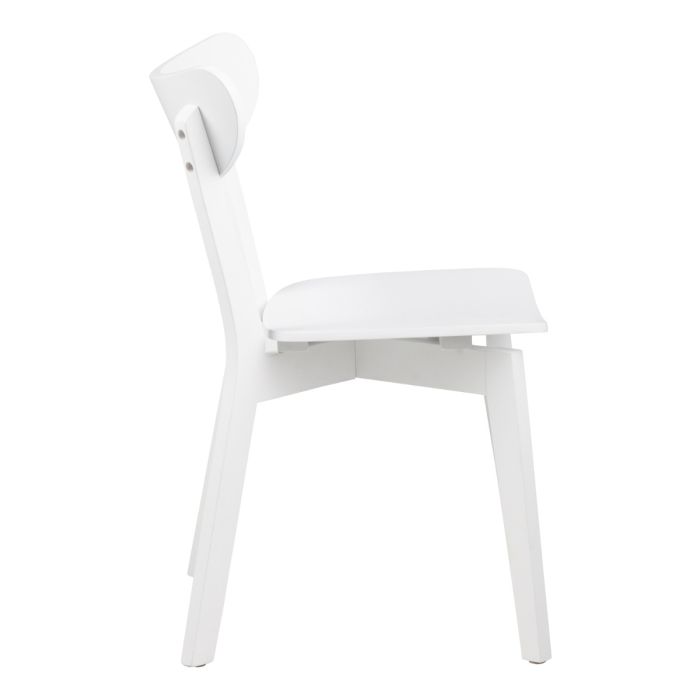 Roxby Square Dining Table in White 120x80cm includes 2 Roxby Dining Chairs in White