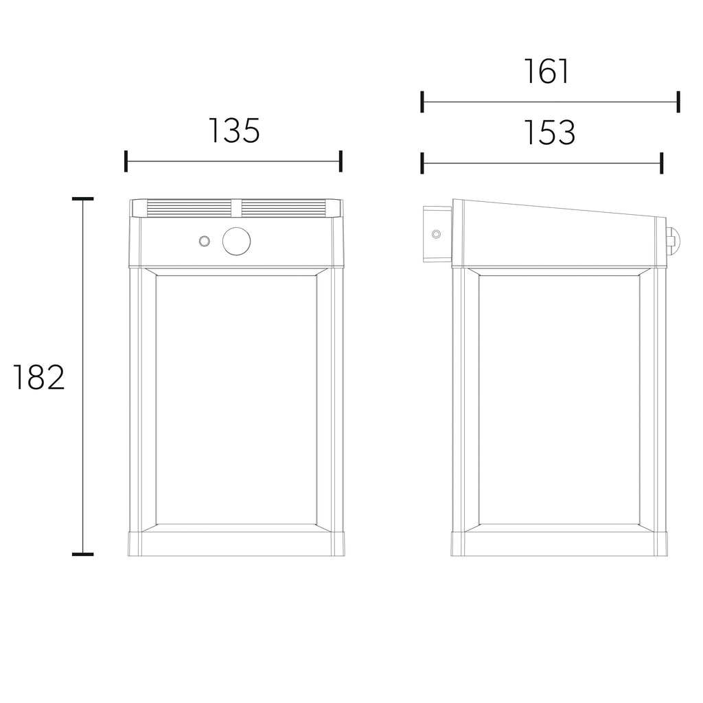 4lite Antheia Solar Wall Lantern