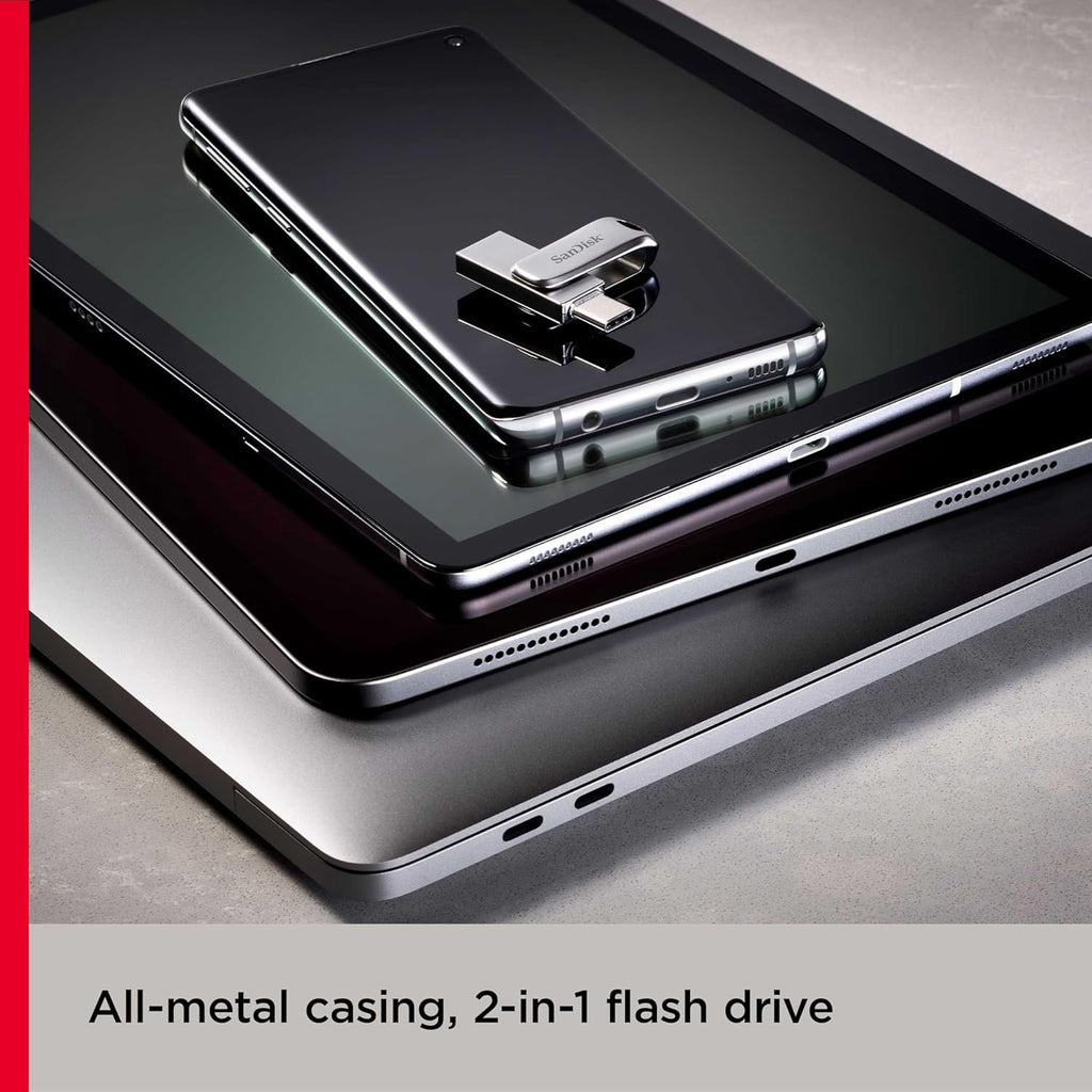 SanDisk 128GB Ultra Dual Drive Luxe USB-A / USB-C 3.2 Flash Drive