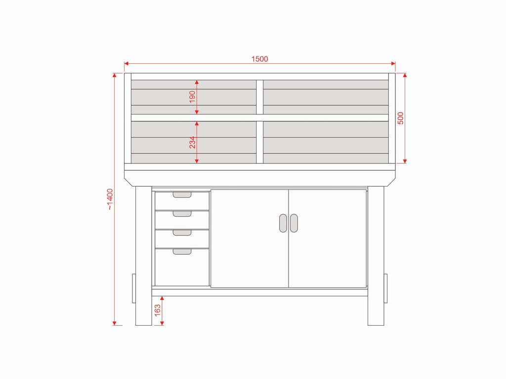 Acorn Heavy-duty Cupboard Workbench (V.1)