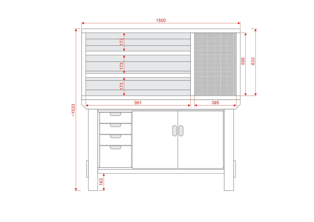 Acorn Heavy-duty Cupboard Workbench (V.1)
