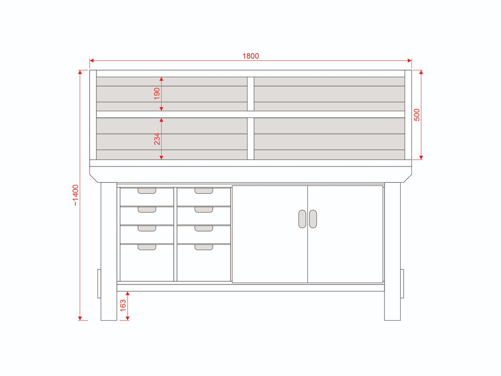 Acorn Heavy-duty Cupboard Workbench (V.1)