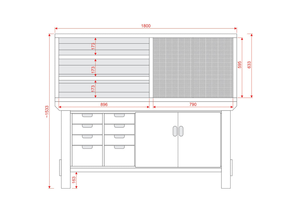 Acorn Heavy-duty Cupboard Workbench (V.1)