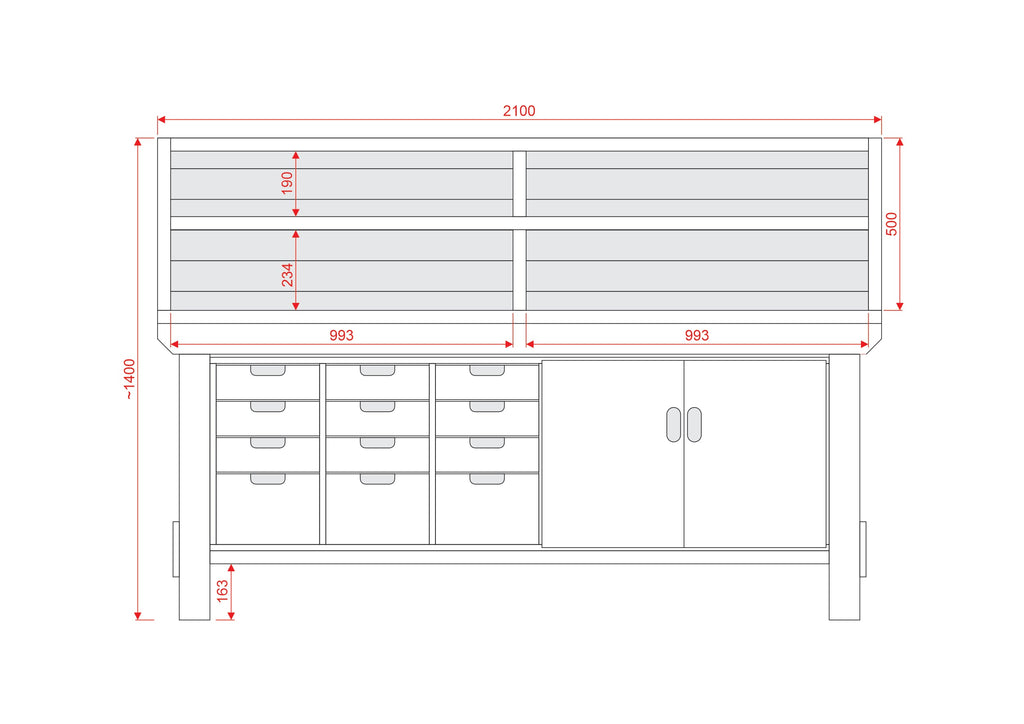 Acorn Heavy-duty Cupboard Workbench (V.1)