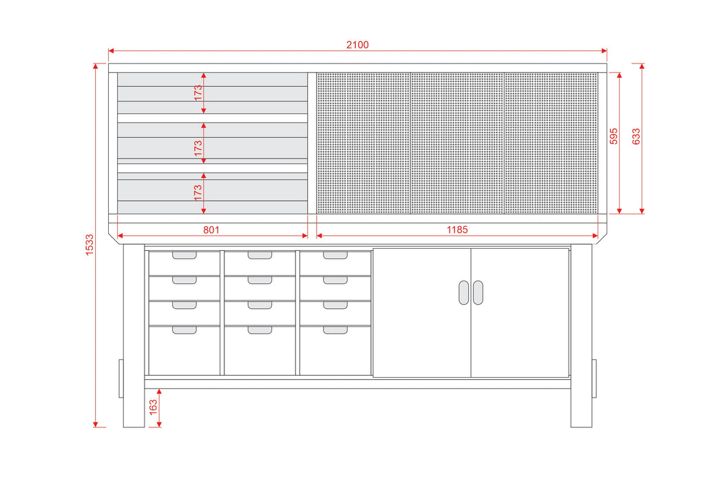 Acorn Heavy-duty Cupboard Workbench (V.1)