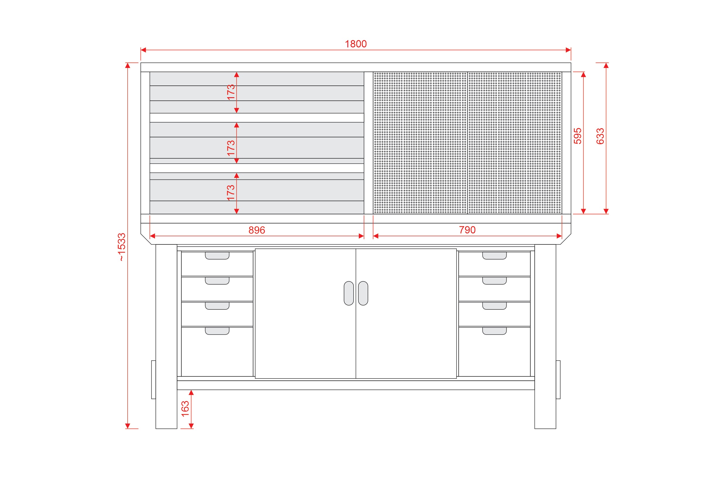 Acorn Heavy-duty Cupboard Workbench (V.4)