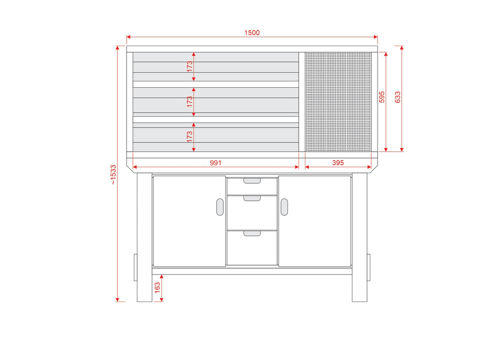 Acorn Heavy-duty Cupboard Workbench (V.6)