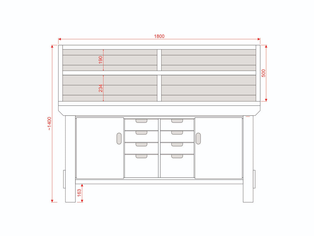 Acorn Heavy-duty Cupboard Workbench (V.6)