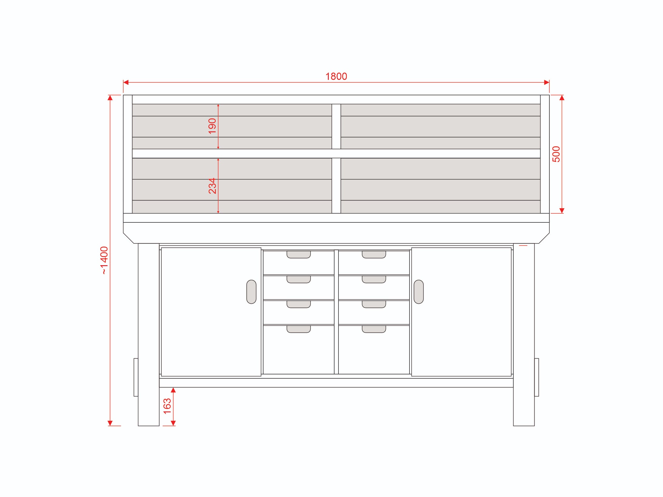 Acorn Heavy-duty Cupboard Workbench (V.6)