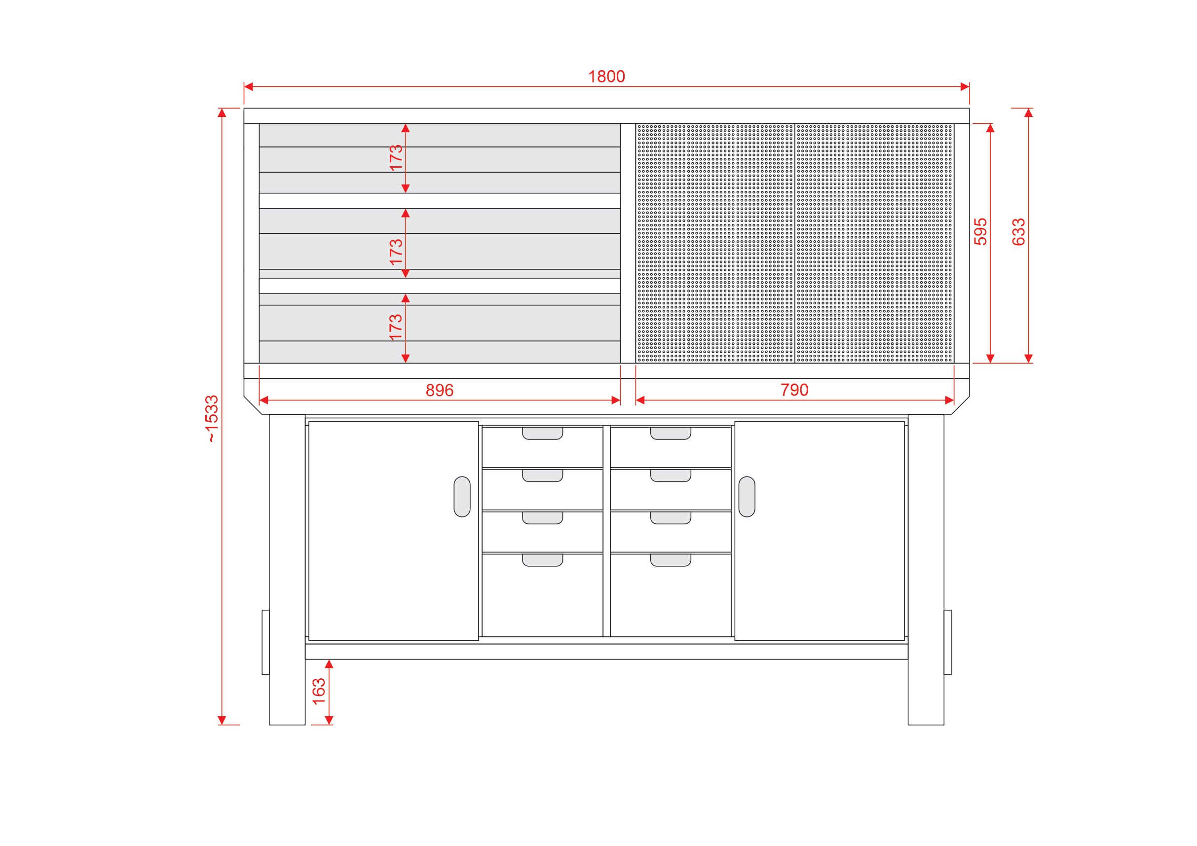 Acorn Heavy-duty Cupboard Workbench (V.6)