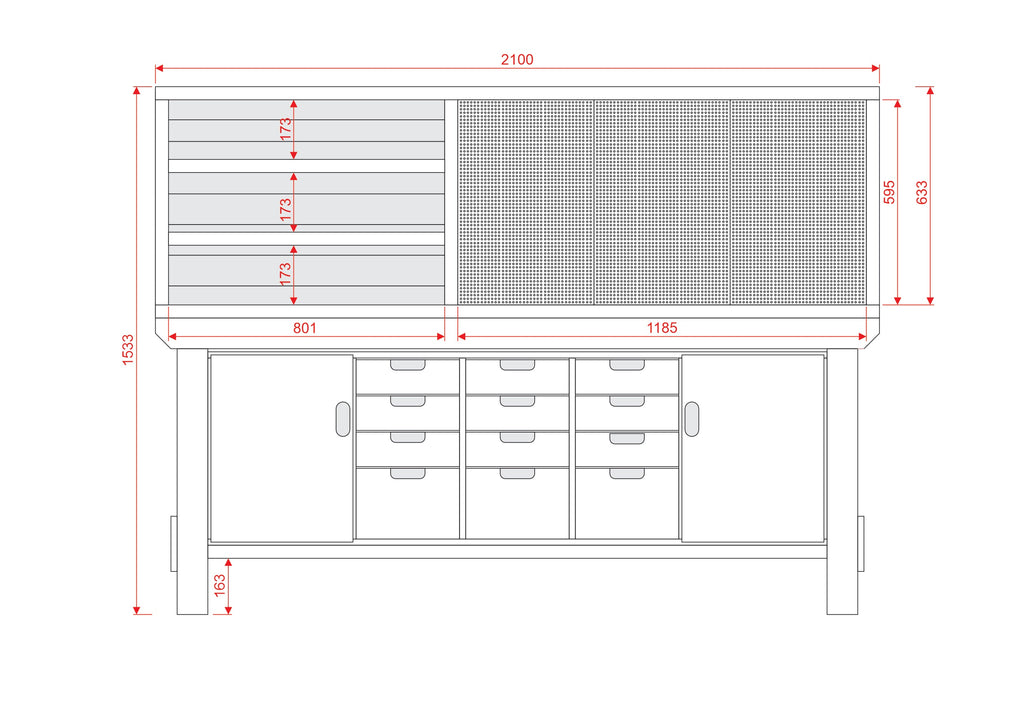 Acorn Heavy-duty Cupboard Workbench (V.6)