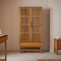 Melia Light Oak Wardrobe with Drawer