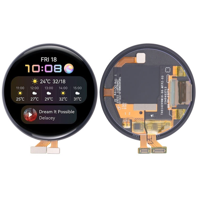 Original LCD Screen and Digitizer Full Assembly for Huawei Watch 3, For Huawei Watch 3(Original)