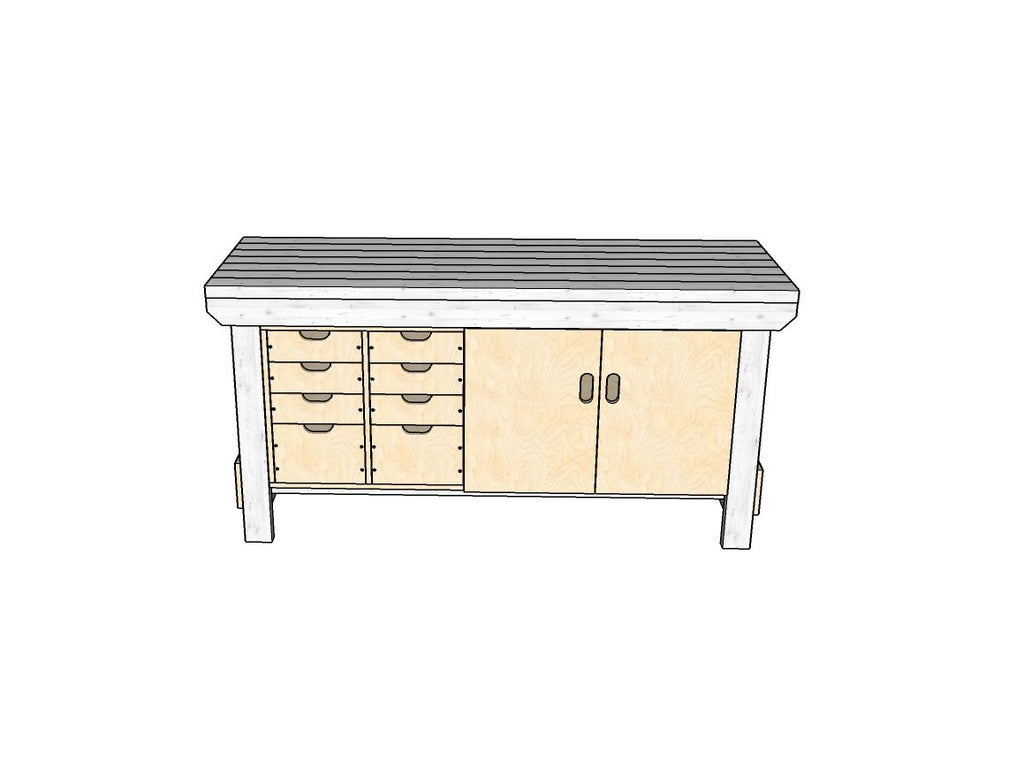 Acorn Heavy-duty Cupboard Workbench (V.1)