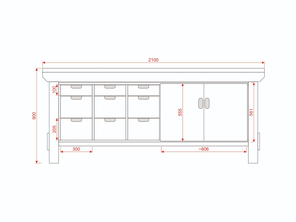 Acorn Heavy-duty Cupboard Workbench (V.2)