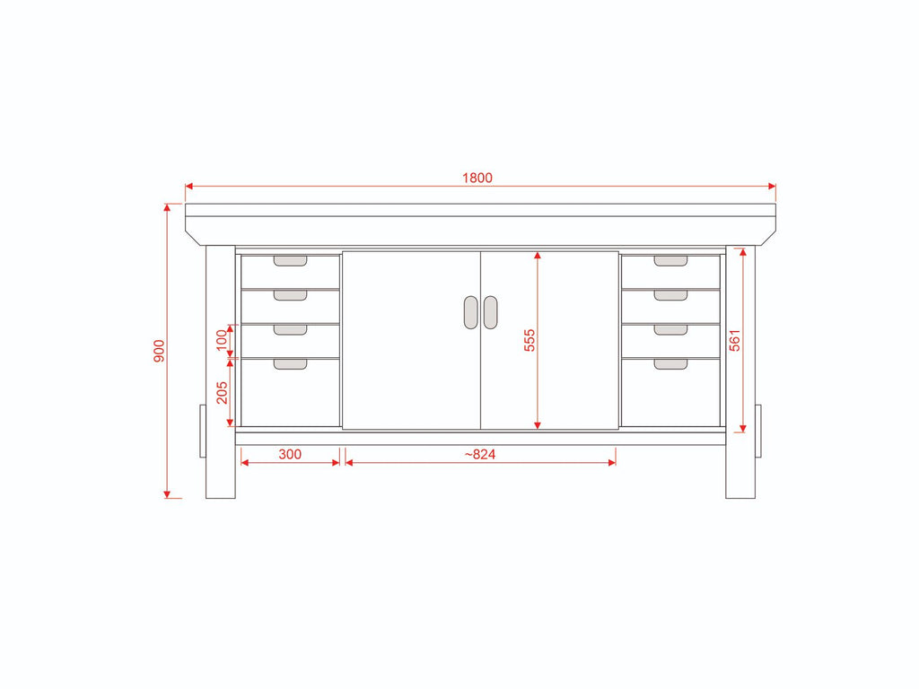Acorn Heavy-duty Cupboard Workbench (V.4)