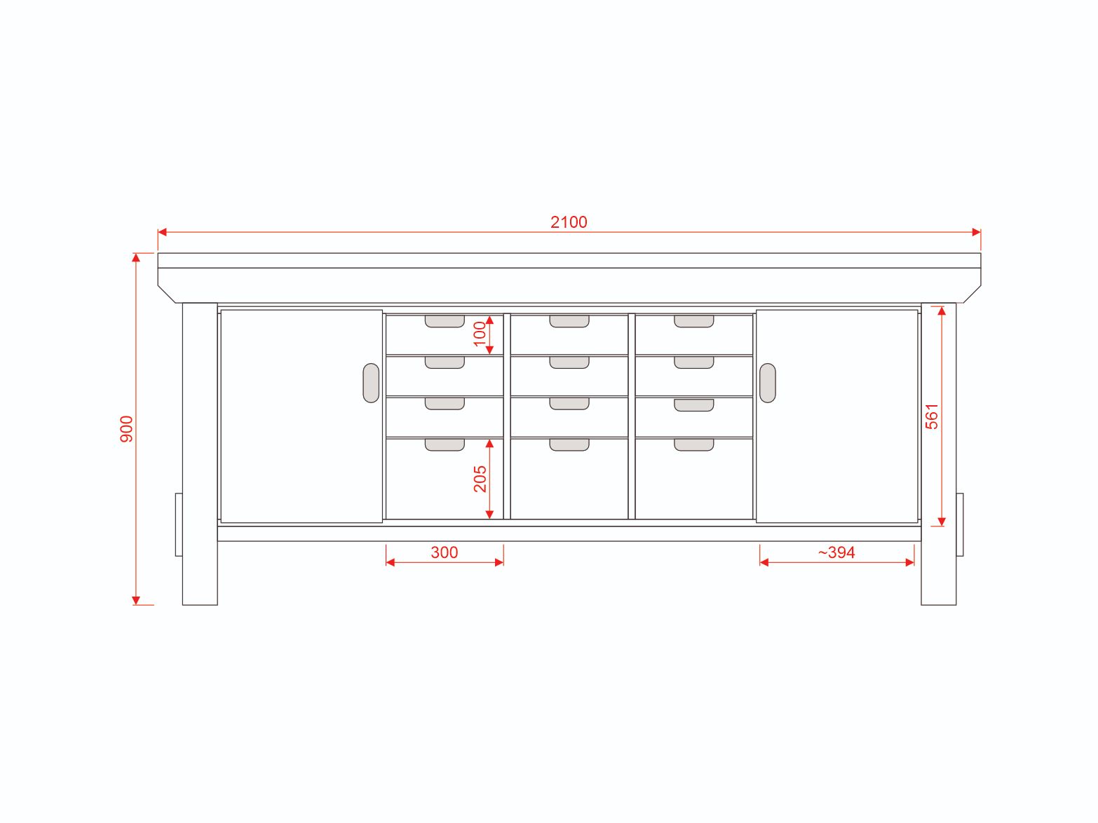 Acorn Heavy-duty Cupboard Workbench (V.6)