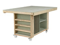 Art/craft table, project workbench with storage V.3.