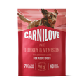 Carnilove Turkey & Venison with Strawberry Leaves Dog 300g
