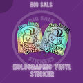 Big Sals “Live, Laugh, Toaster Bath” Holographic Sticker Set – Funny Mini Vinyl Stickers