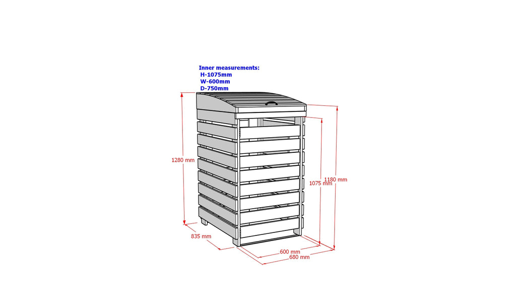 VerdiBin Wheelie Bin Storage Unit
