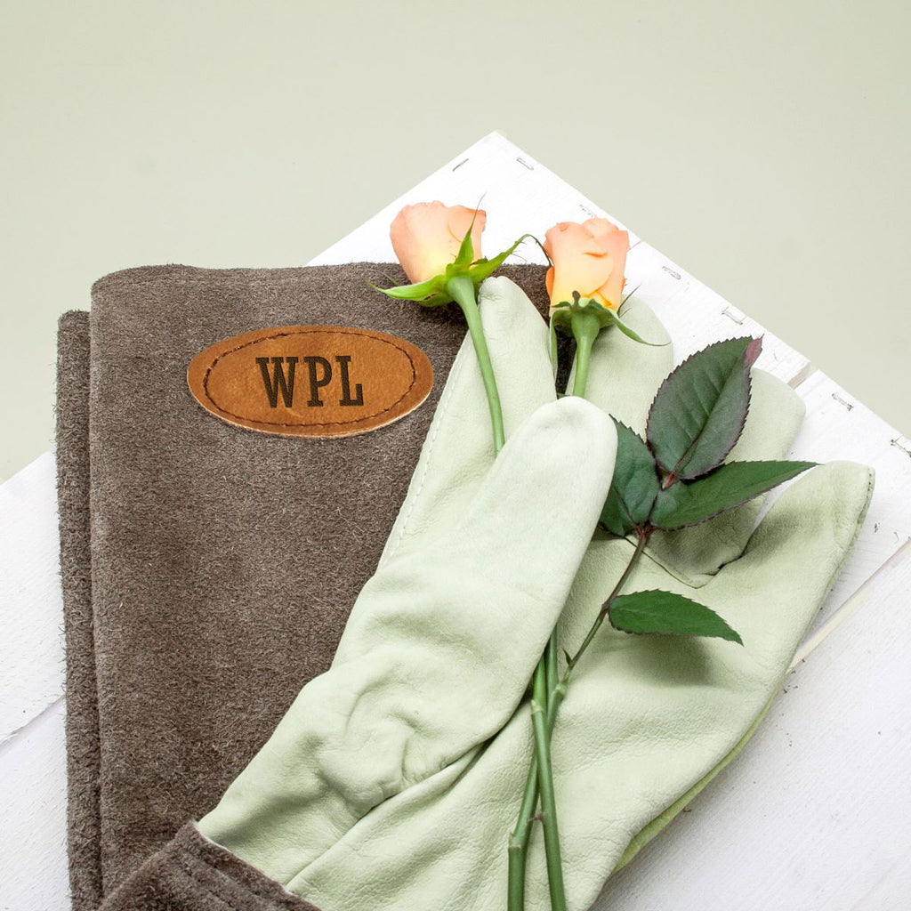 Brown Leather Gardening Gloves