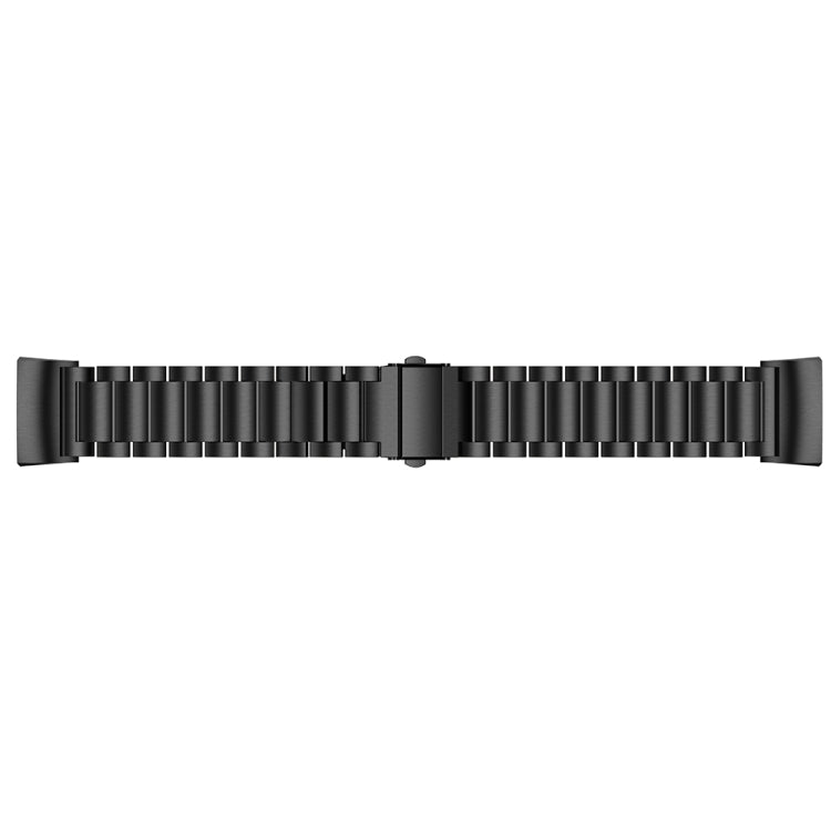 Three Beads Slingshot Buckle Solid Stainless Steel Watch Band for Fitbit Charge 3
