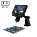 G600 600X 3.6MP 4.3 inch HD LCD Display USB Charging Portable Digital Microscope with LED Light, Support Micro SD Card(64GB Max), US Plug, AC 100-240V, US Plug