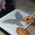 3.5W 5V LED USB Three Level of Brightness Dimmable A4 Acrylic Scale Copy Boards Anime Sketch Drawing Sketchpad, Copy Boards