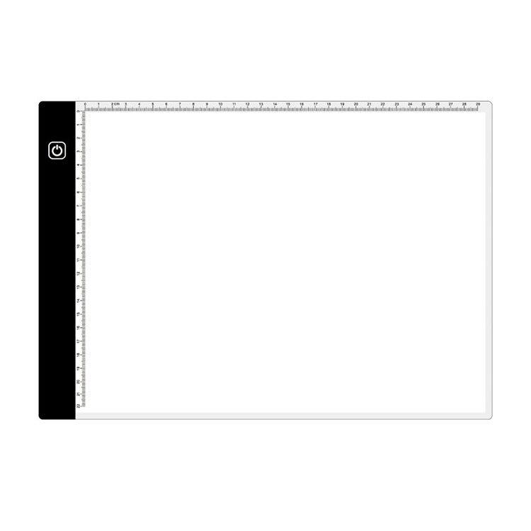 3.5W 5V LED USB Three Level of Brightness Dimmable A4 Acrylic Scale Copy Boards Anime Sketch Drawing Sketchpad, Copy Boards