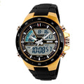 SKMEI 1016 Multifunctional Men Outdoor Sports Noctilucent Waterproof Double Digital Watch