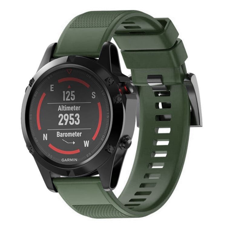 Quick Removable Silicone Watch Band for Fenix 5 22mm