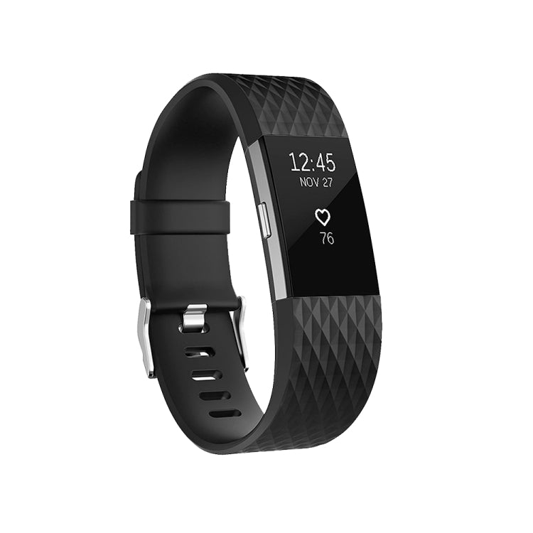 Diamond Pattern Adjustable Sport Watch Band for FITBIT Charge 2, Size: S, 10.5x8.5cm, S