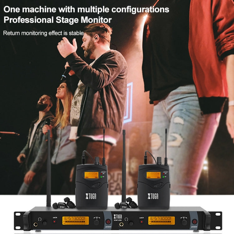 XTUGA IEM1200 Wireless Receiver Bodypack Stage Singer Ear Monitor System