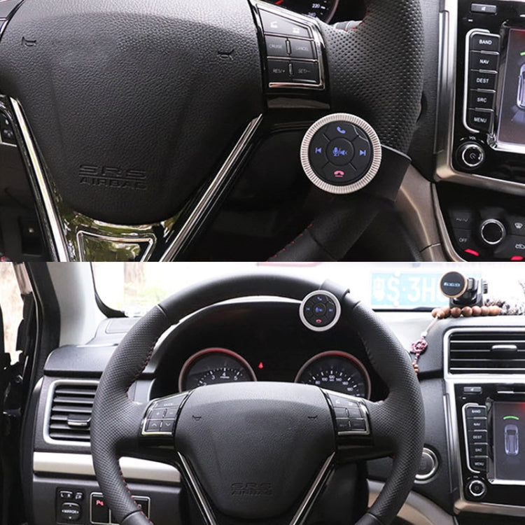 Universal Strap Shape Steering Wheel Remote Control Car Multimedia Wireless Button Remote Control, Strap Shape Black, Strap Shape Silver