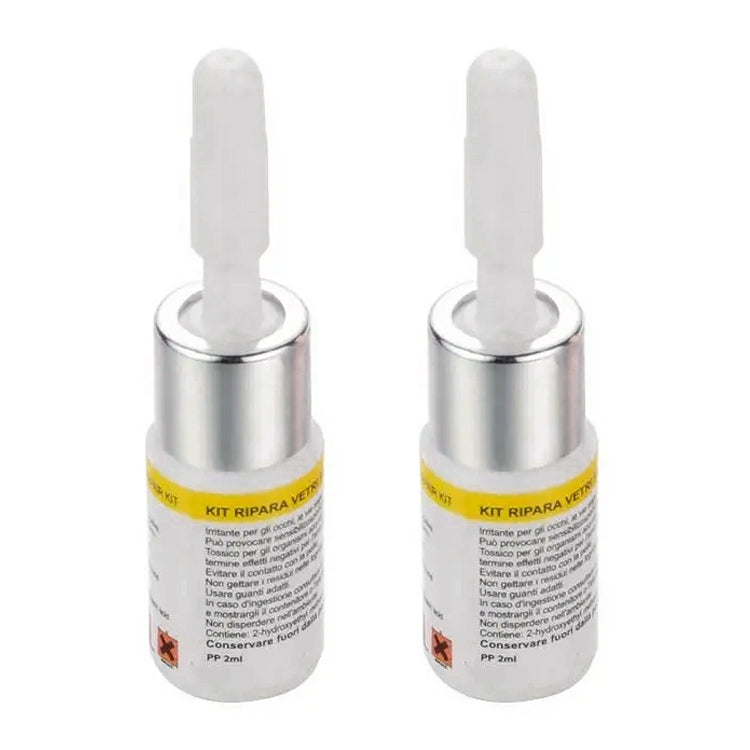 2 in 1 3ml Paintless Dent Removal Car Window Windshield Repair Fluid with Tool, 2 in 1 Repair Fluid (White), 2 in 1 Repair Fluid (Black)