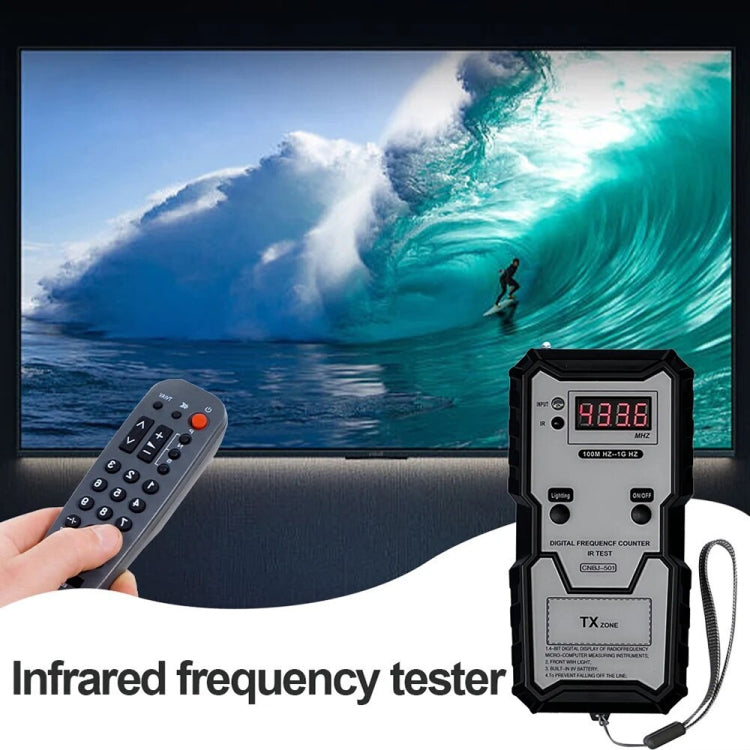 CNBJ-501 100M-1GHz Infrared Frequency Tester, CNBJ-501