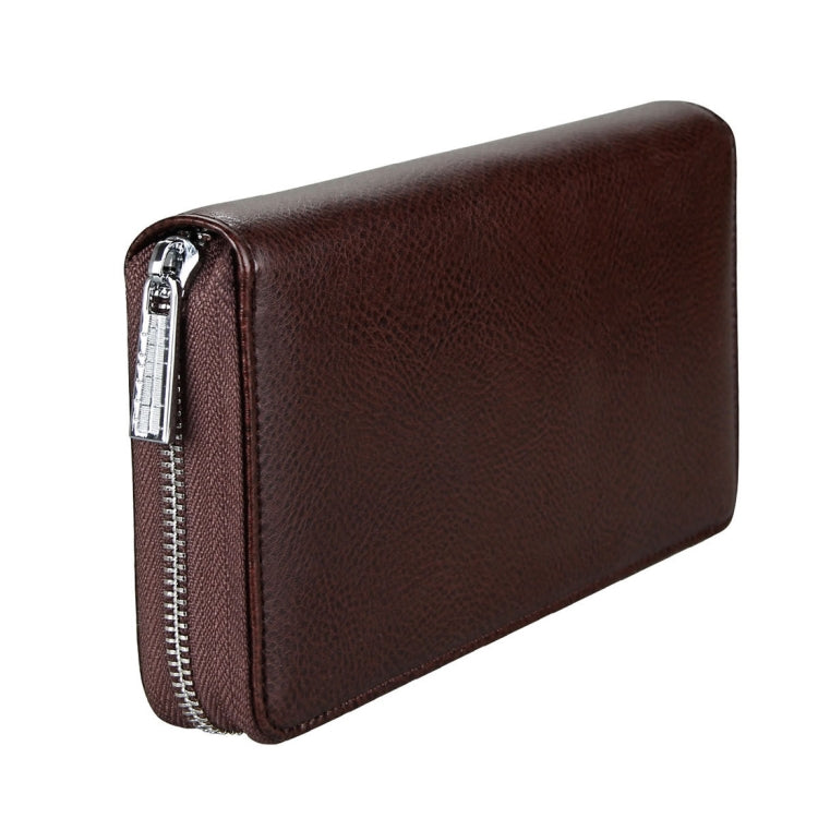 Antimagnetic RFID Large Capacity Long Style Genuine Leather Passport Package / Multifunctional and Many Card Slots Card Package