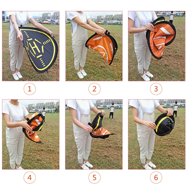 STARTRC Phantom Series 80CM Portable Parking Apron for DJI Mavic Air 2(Orange)