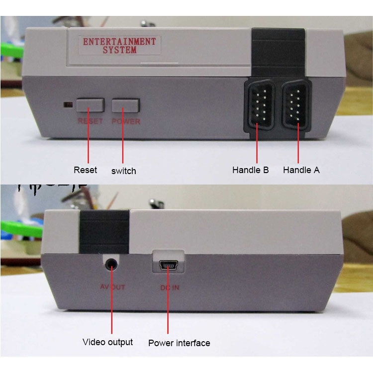 Retro Classic TV Mini Game Console, Built-in 620 Games, 620 Games(EU Plug), 620 Games(US Plug)